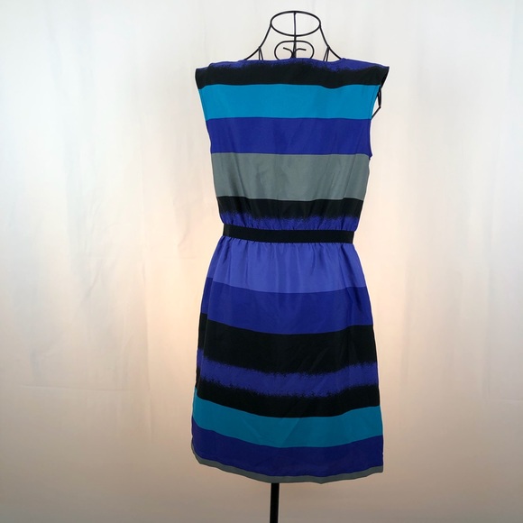 Loft multicolor striped dress SP & M - Picture 4 of 6